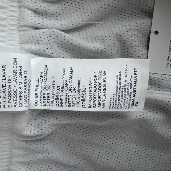 Puma NEW Flare black white stripe mesh drycell basketball adjustable shorts XL - Picture 7 of 7